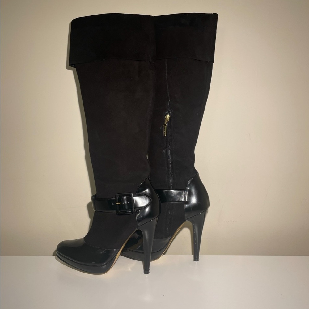 Elegant Black Women's Heeled Boots
